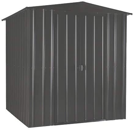 【Storage Shed】【BS】Anthracite Grey Metal Apex Roof Shed 6 x 5