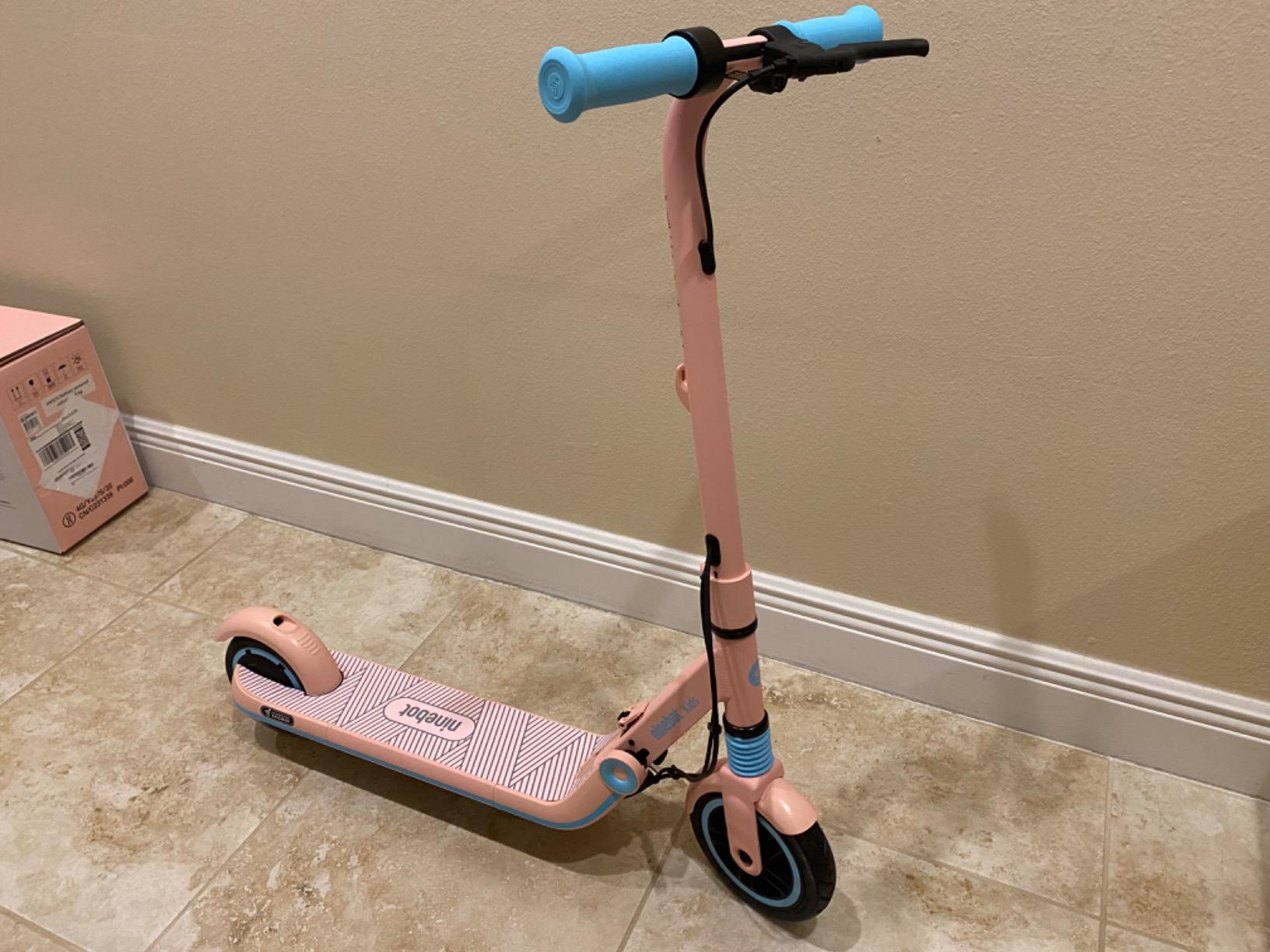 【Bicycle】Segway Ninebot Electric Kick Scooter for Kids, 6.2 Miles Range & 8.7 MPH(10, 11.2MPH)