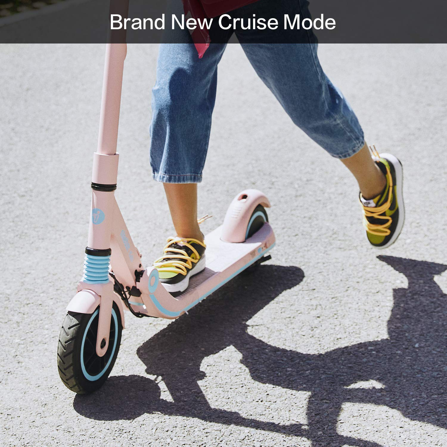 【Bicycle】Segway Ninebot Electric Kick Scooter for Kids, 6.2 Miles Range & 8.7 MPH(10, 11.2MPH)