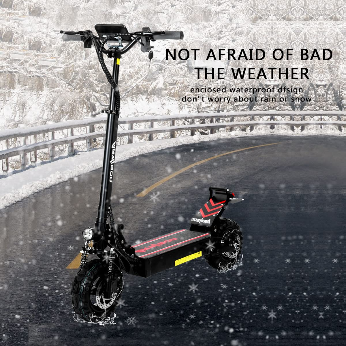【Bicycle】Electric Kick Scooter for Adults - 2500W Motor, Up to 30 MPH & 20-30 Miles, 48V/16AH