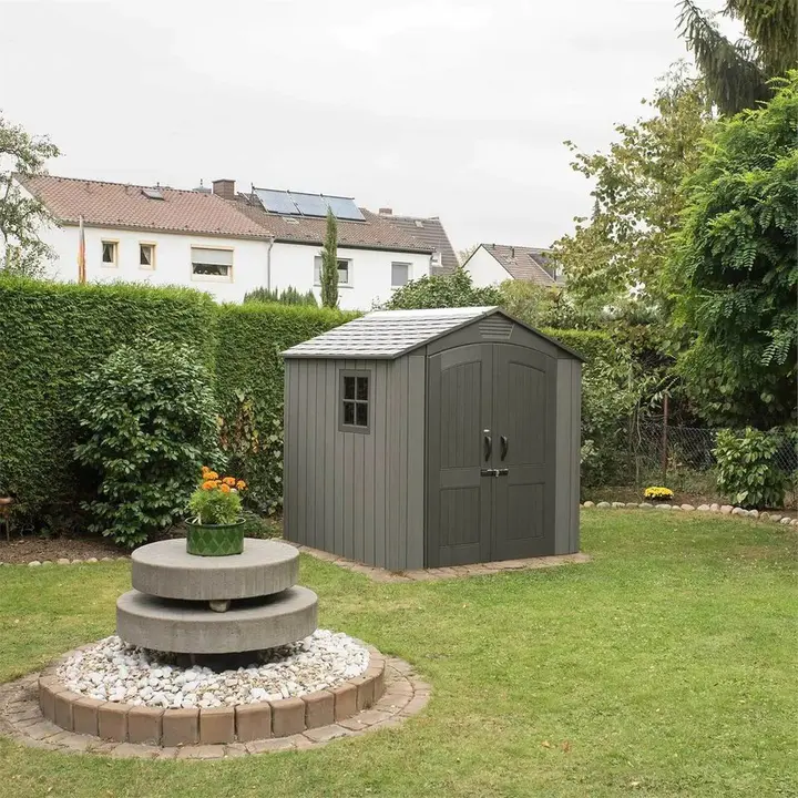 【Storage Shed】Lifetime 7x7 ft Outdoor Storage Shed