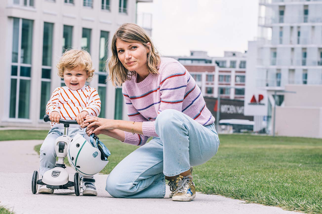 【Bicycle】Children Adjustable Seated or Standing 2-in-1 Scooter Including Safety Pad for Tip Prevention
