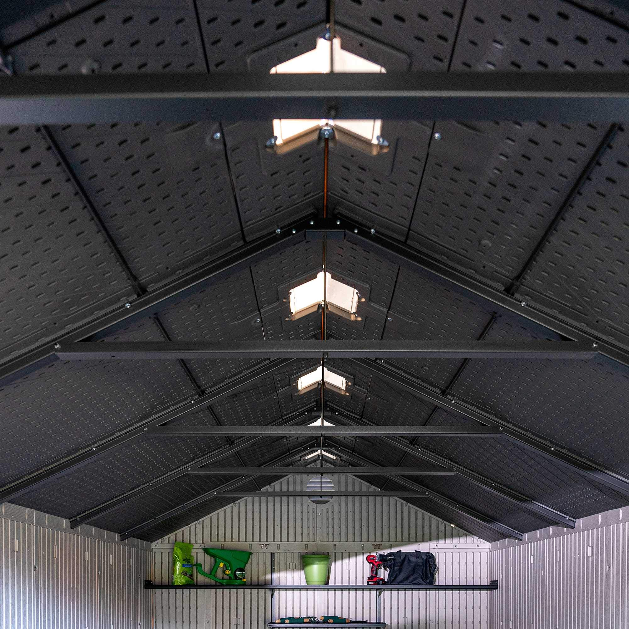 【Storage Shed】【BS】8 x 15 Ft. Outdoor Storage Shed, Desert Sand