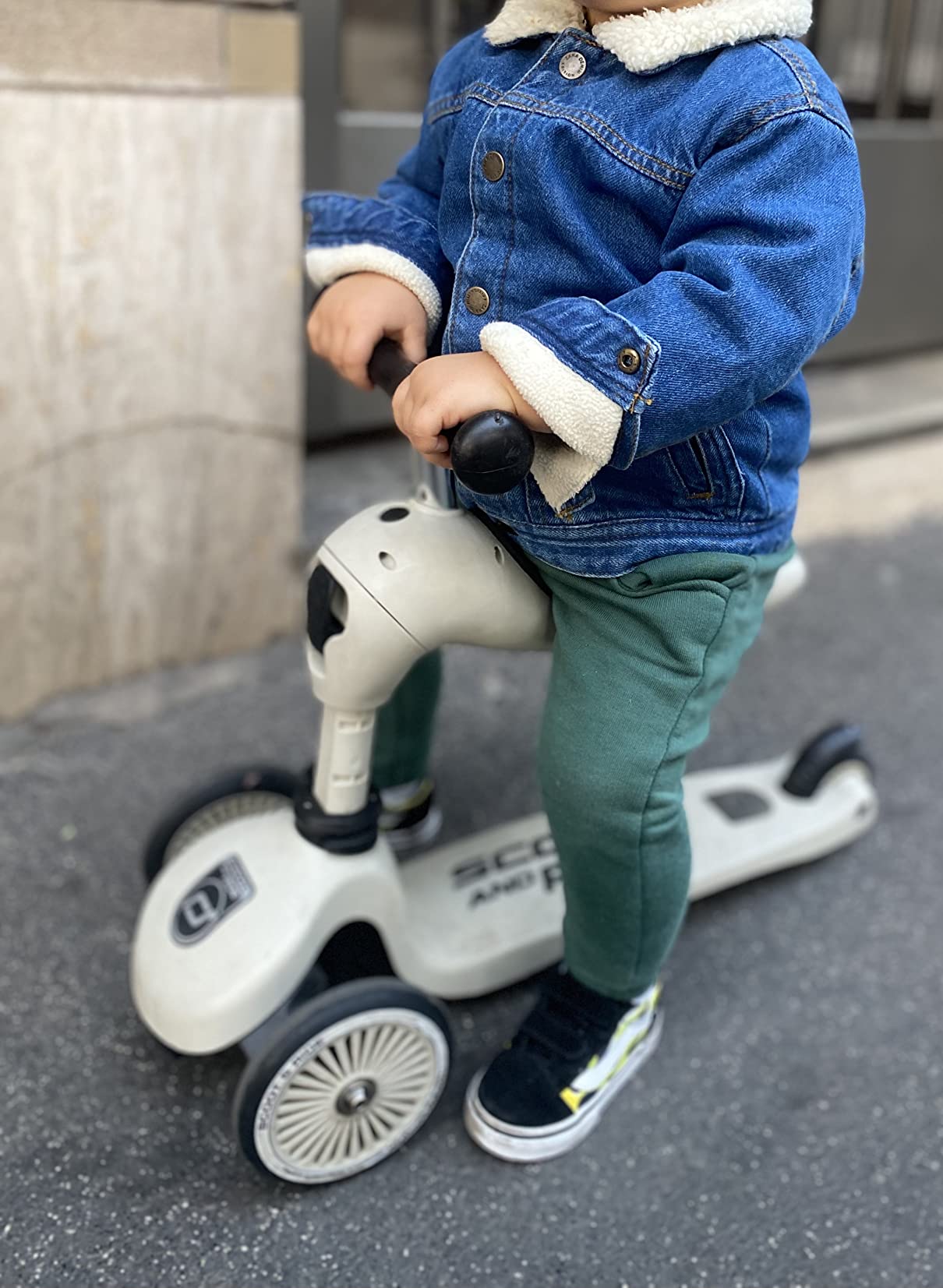【Bicycle】Children Adjustable Seated or Standing 2-in-1 Scooter Including Safety Pad for Tip Prevention