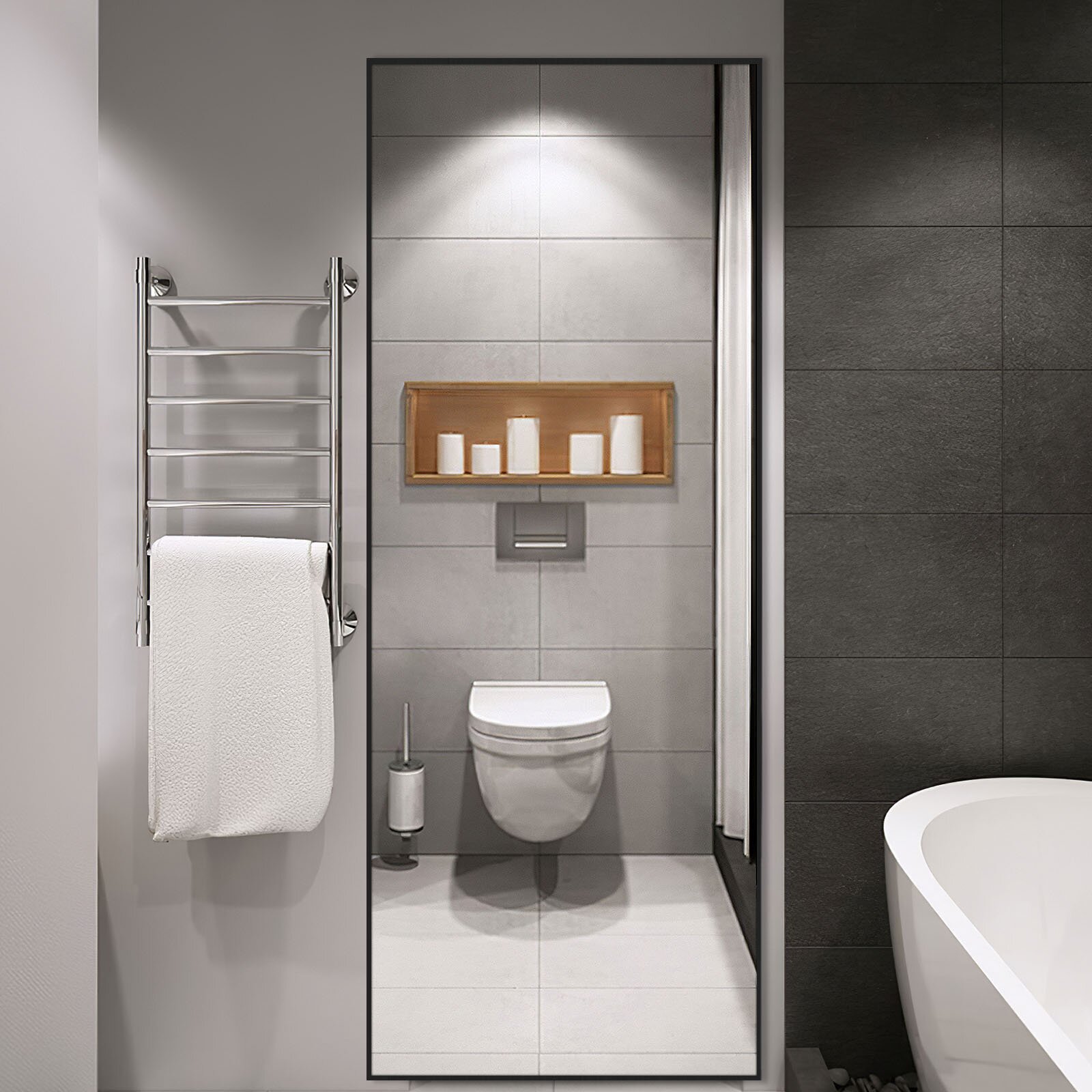 【Home Improvement】Rectangle Metal Mirror