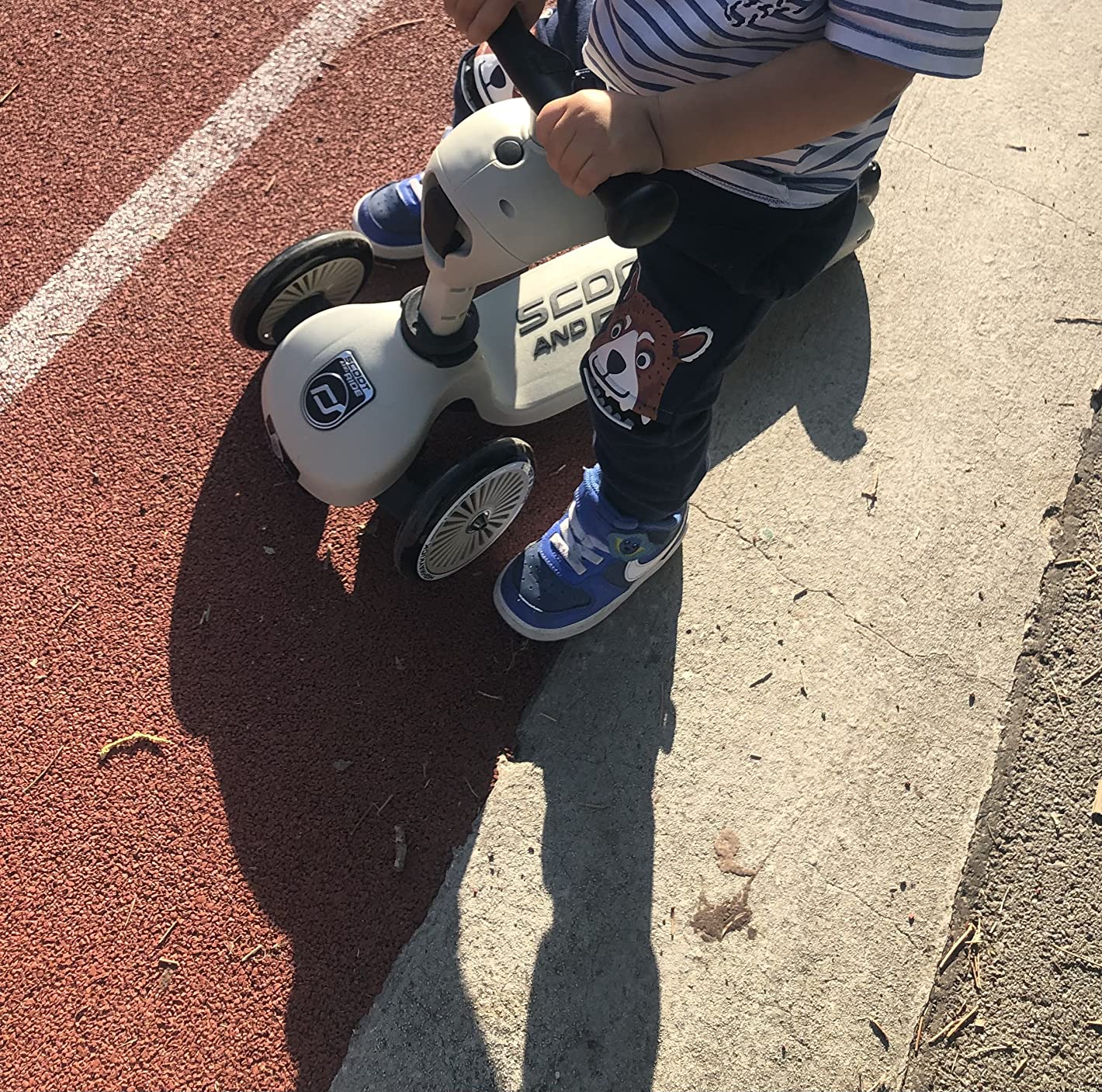 【Bicycle】Children Adjustable Seated or Standing 2-in-1 Scooter Including Safety Pad for Tip Prevention