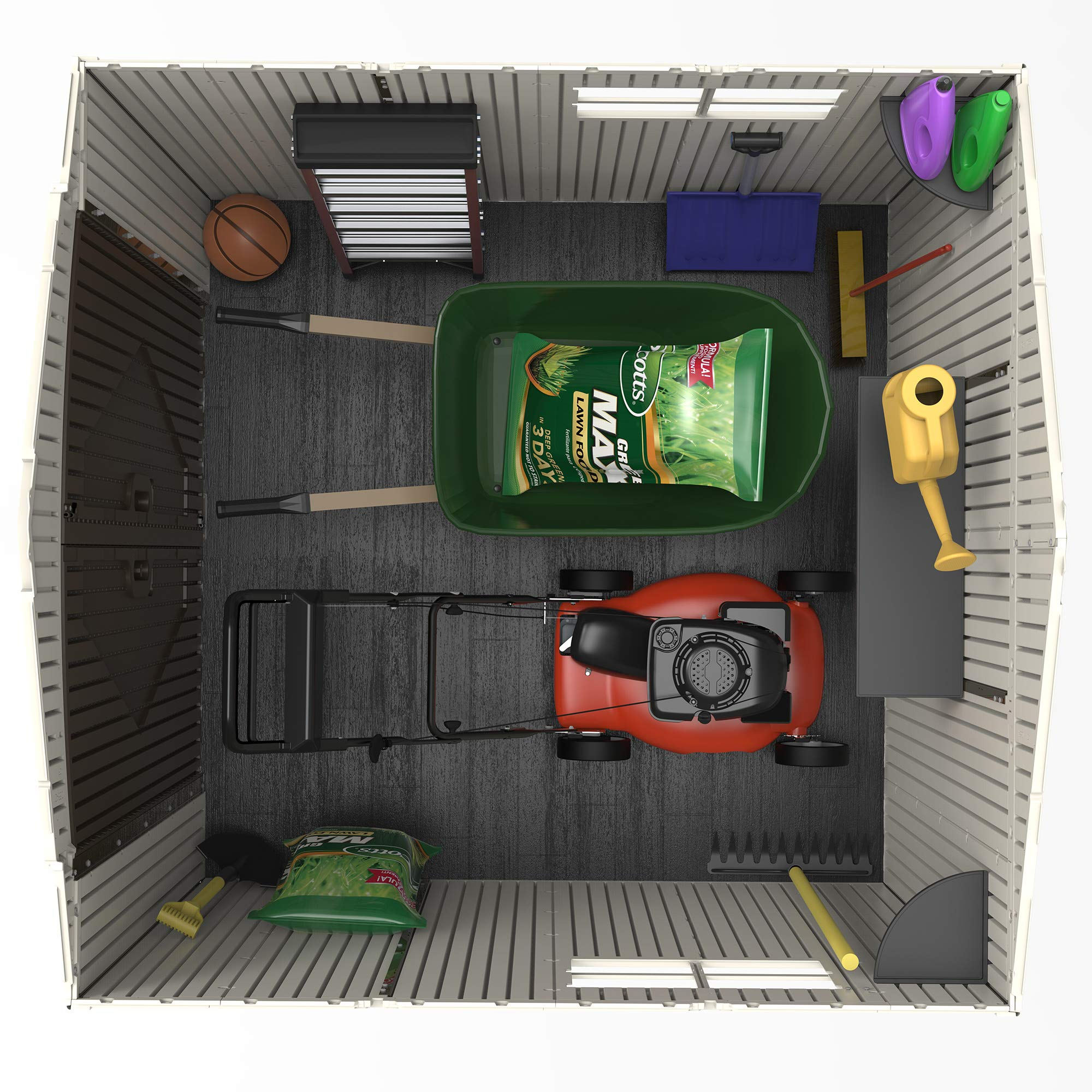 【Storage Shed】Lifetime 7x7 ft Outdoor Storage Shed