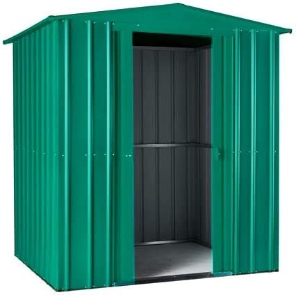 【Storage Shed】【BS】Anthracite Grey Metal Apex Roof Shed 6 x 5