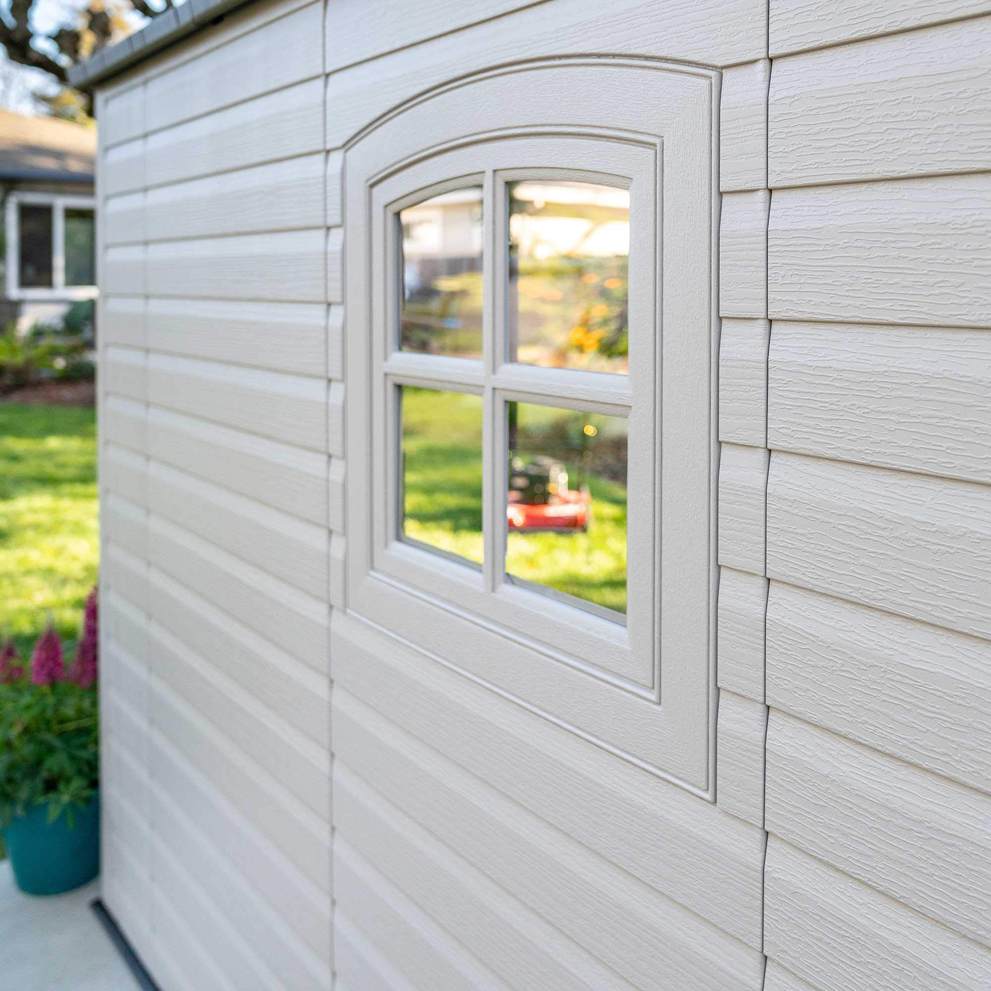 【Storage Shed】【BS】8 x 15 Ft. Outdoor Storage Shed, Desert Sand