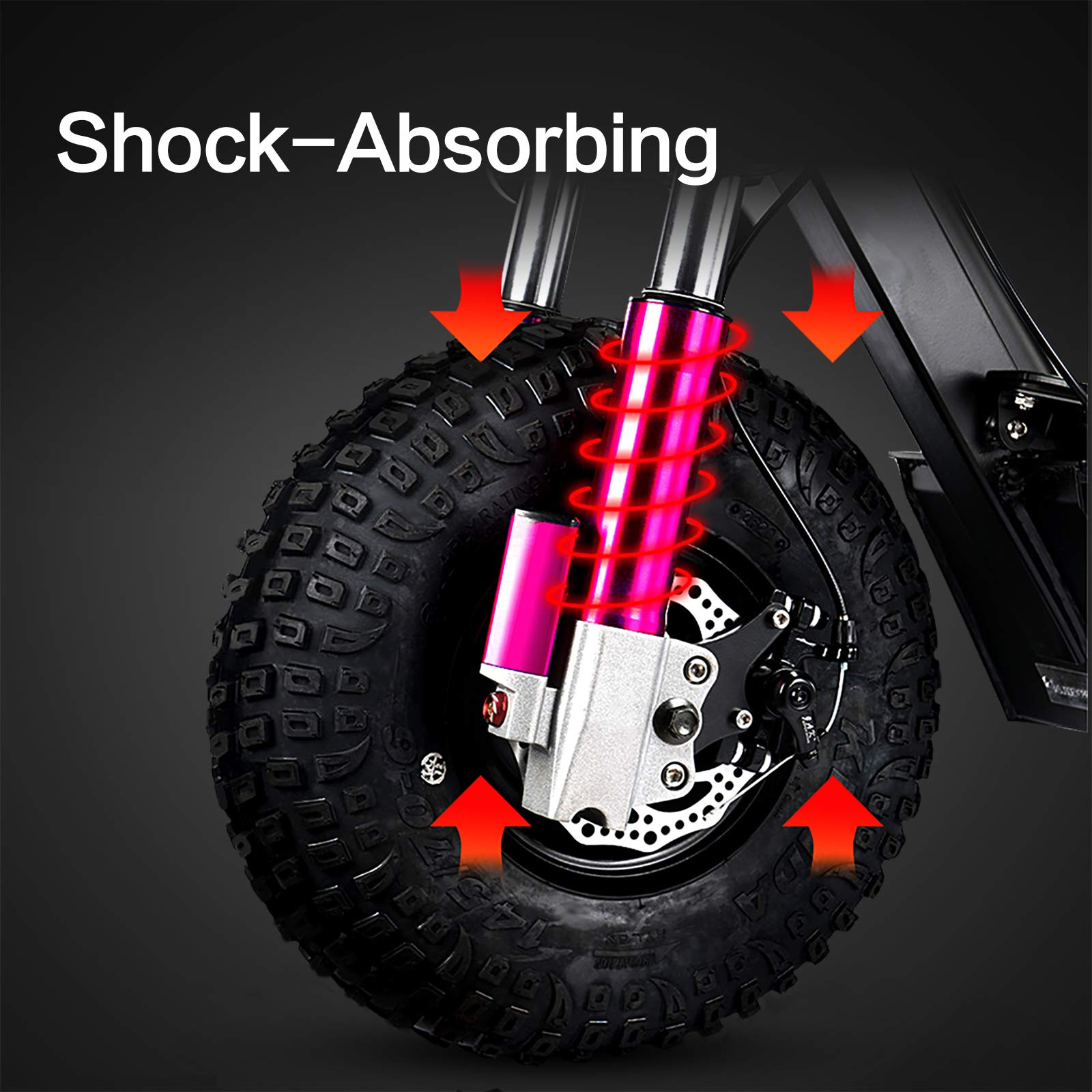 【Bicycle】Electric Fat Tire Scooter - Foldable 2500W Motor Adults Off Road Scooters - 48V20Ah Lithium Ion
