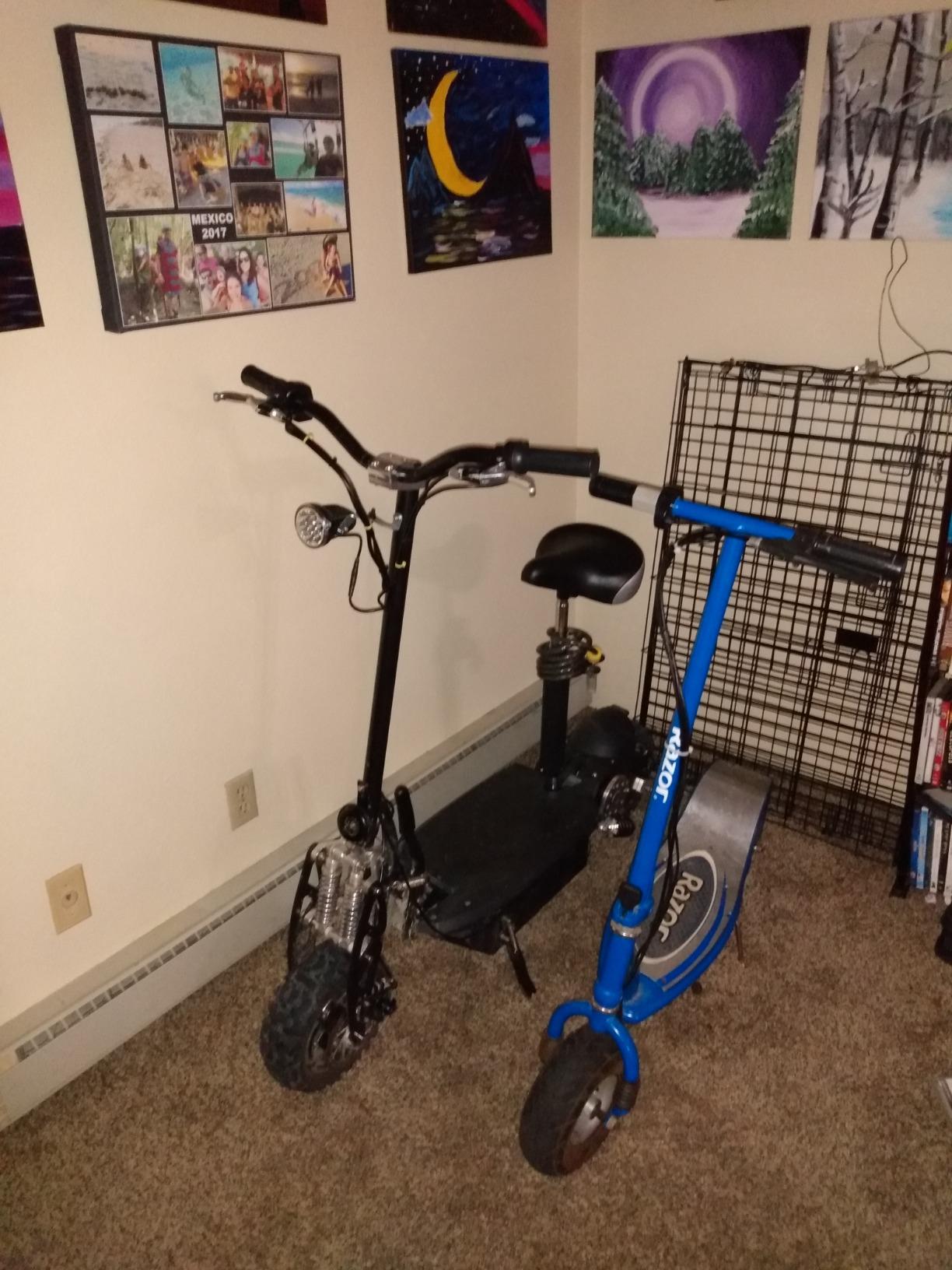 【Bicycle】UberScoot 1600w 48v Electric Scooter, Black, Large